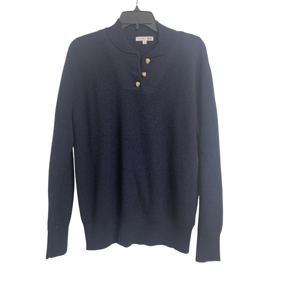 JW Anderson Quarter Button Up Knit Wool Sweater Size XL‎